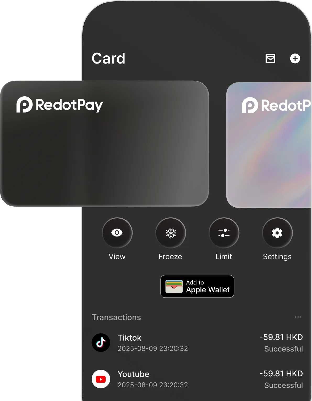 Card Section Cover