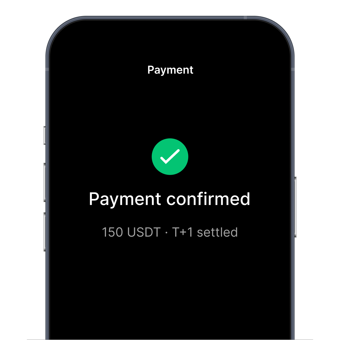 Confirmed on-chain